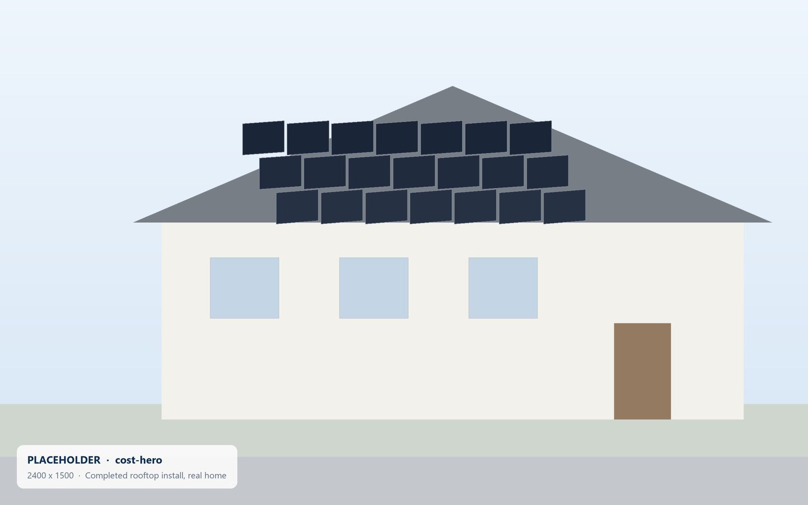 An Australian home with a completed rooftop solar installation